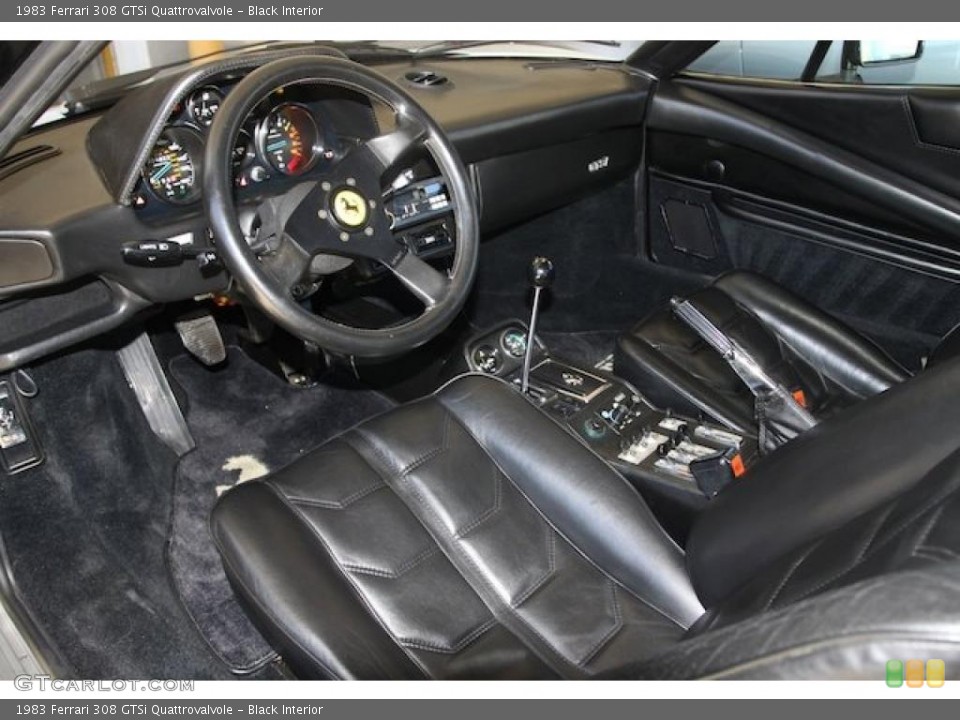 Black 1983 Ferrari 308 Interiors