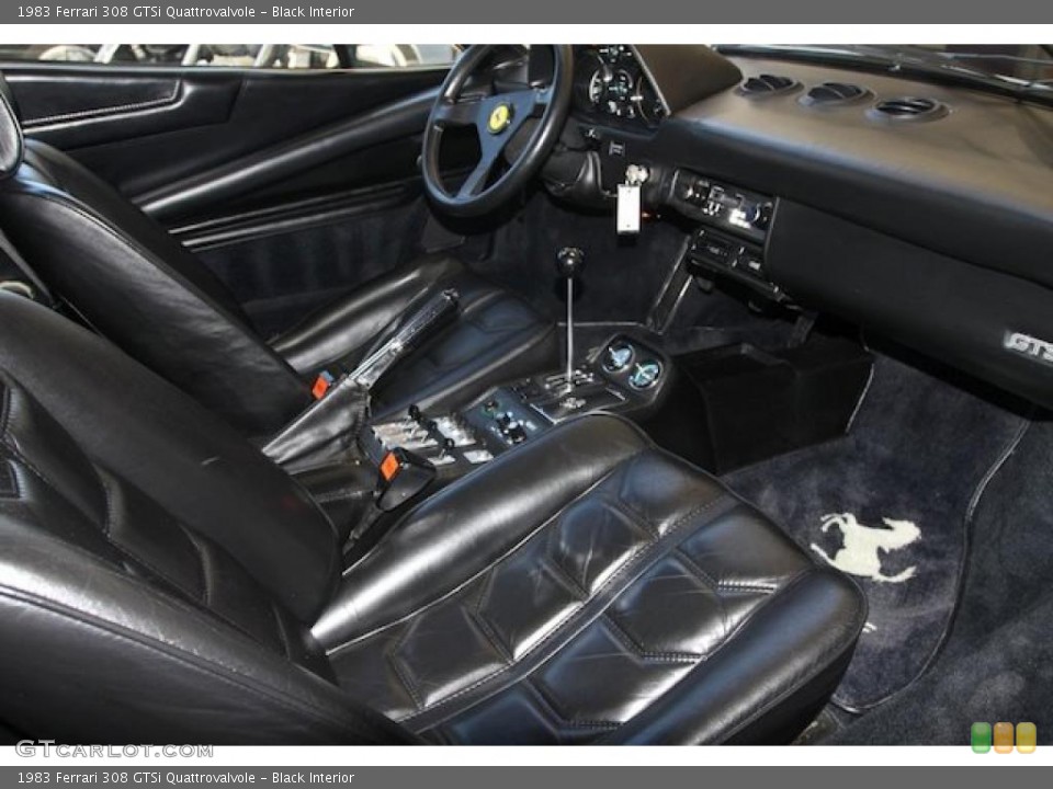 Black Interior Photo for the 1983 Ferrari 308 GTSi Quattrovalvole #28286278
