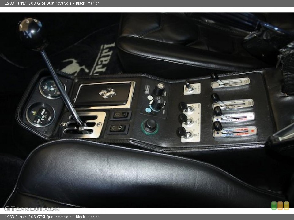 Black Interior Controls for the 1983 Ferrari 308 GTSi Quattrovalvole #28286330