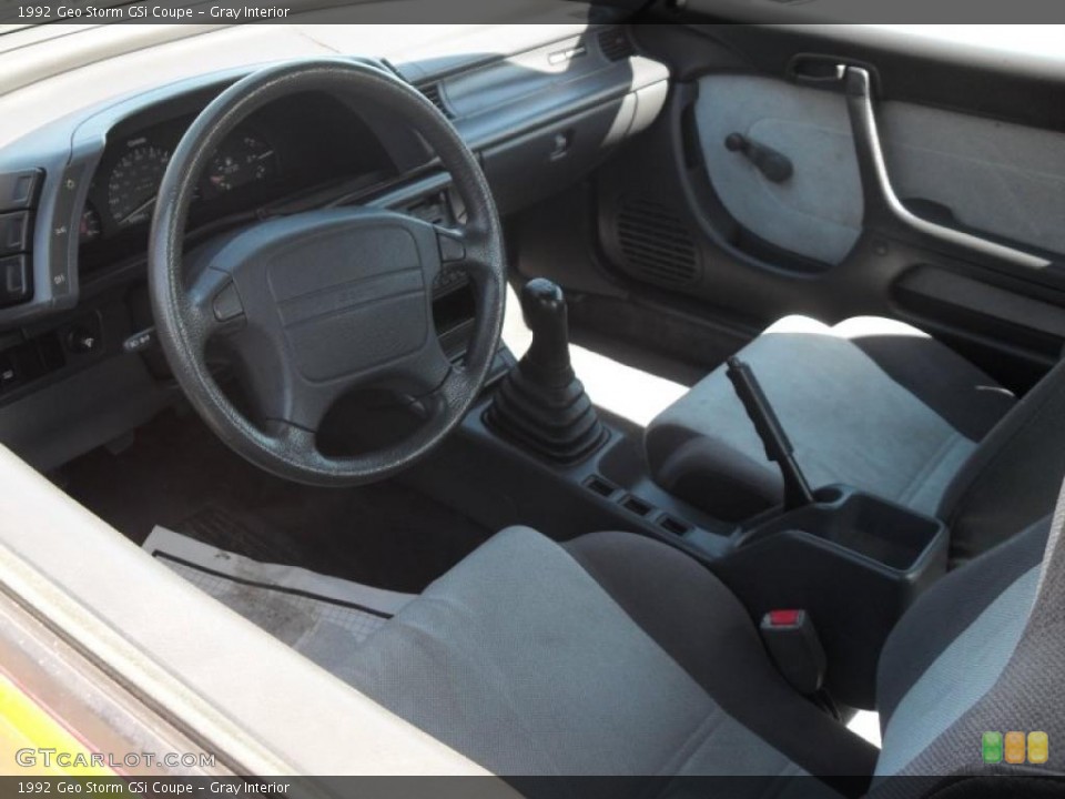 Gray Interior Prime Interior for the 1992 Geo Storm GSi Coupe #28384638