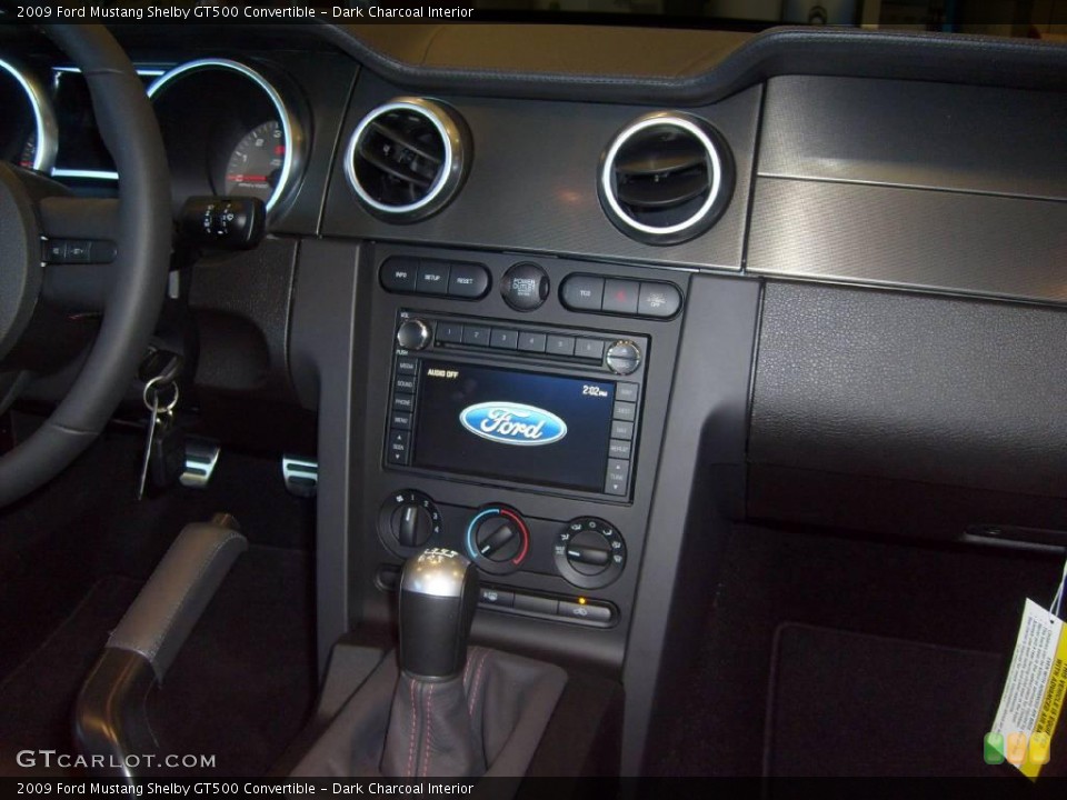 Dark Charcoal Interior Navigation for the 2009 Ford Mustang Shelby GT500 Convertible #2842584