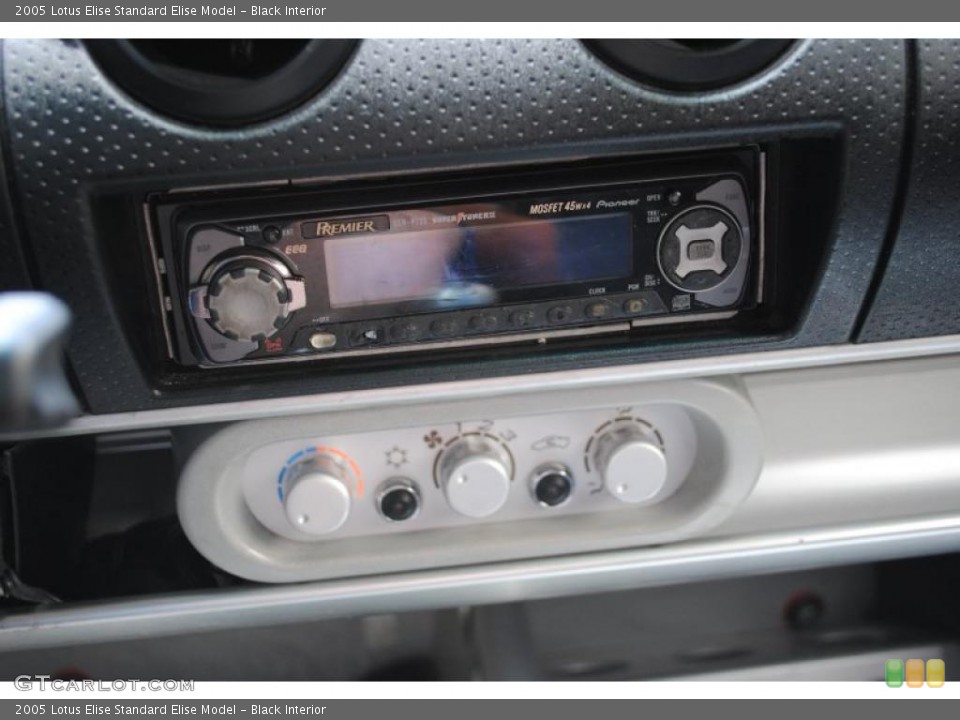 Black Interior Controls for the 2005 Lotus Elise  #28594025
