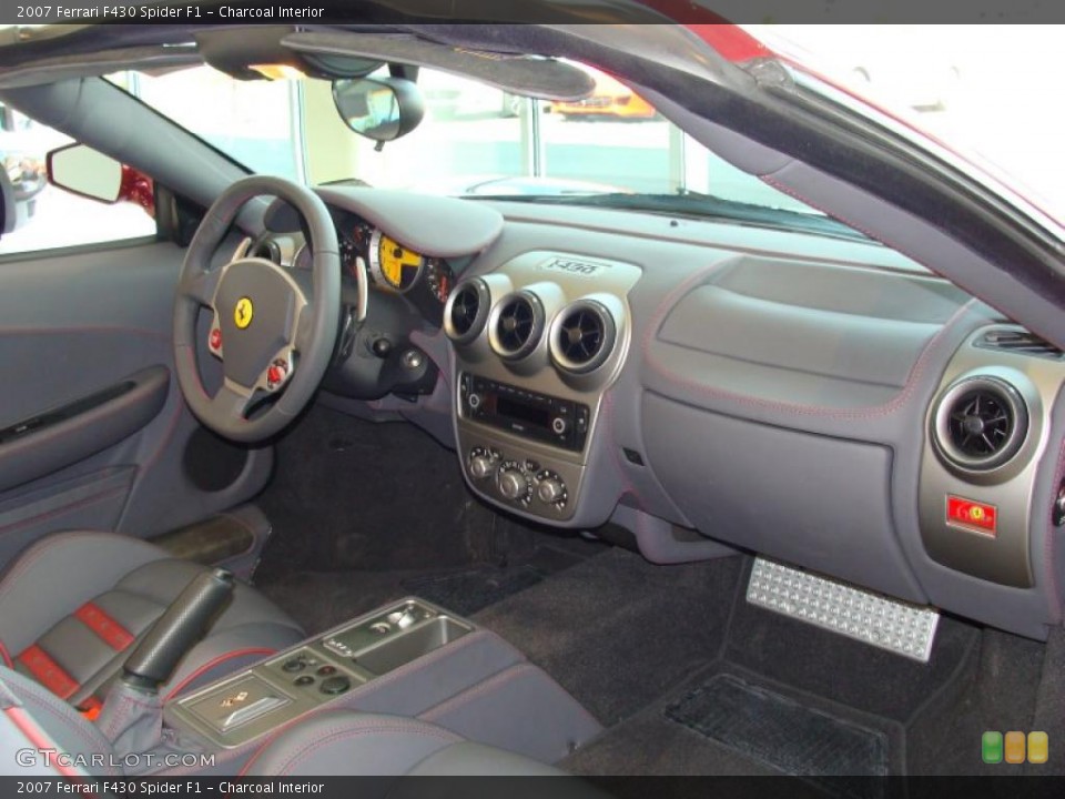 Charcoal Interior Dashboard for the 2007 Ferrari F430 Spider F1 #28613203