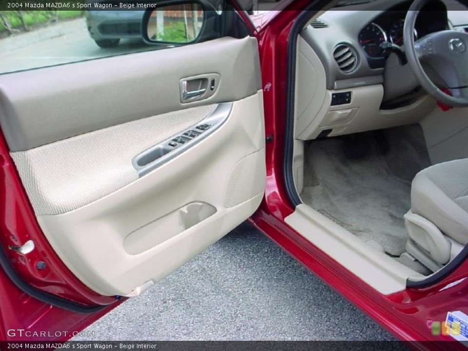 Beige Interior Door Panel for the 2004 Mazda MAZDA6 s Sport Wagon #28644418