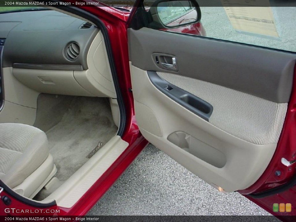Beige Interior Door Panel for the 2004 Mazda MAZDA6 s Sport Wagon #28644494
