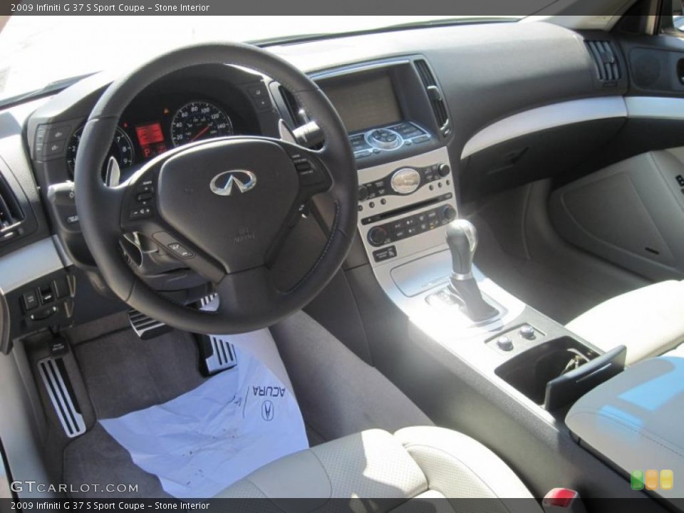 Stone Interior Dashboard for the 2009 Infiniti G 37 S Sport Coupe #28666529