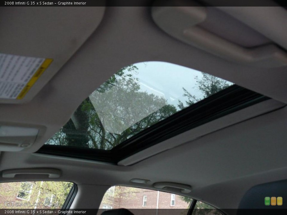 Graphite Interior Sunroof for the 2008 Infiniti G 35 x S Sedan #28670294
