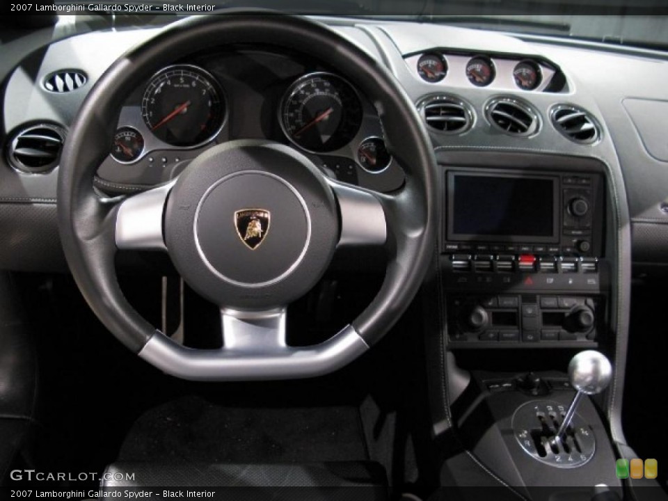 Black Interior Steering Wheel for the 2007 Lamborghini Gallardo Spyder #28721206