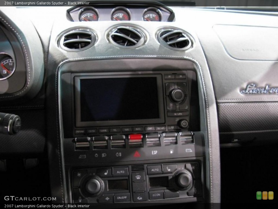 Black Interior Controls for the 2007 Lamborghini Gallardo Spyder #28721210
