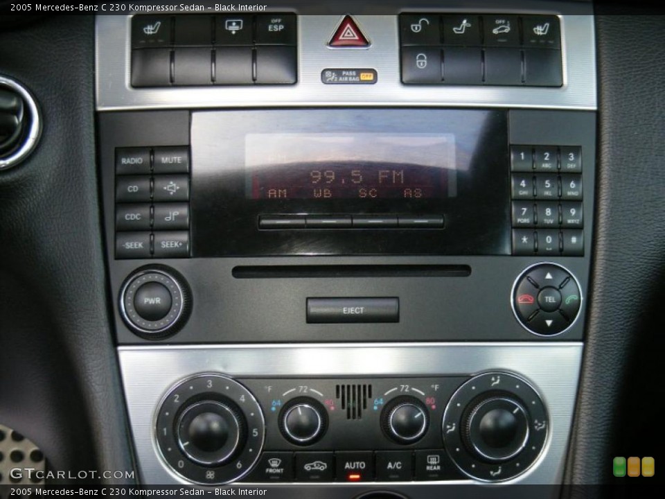 Black Interior Controls for the 2005 Mercedes-Benz C 230 Kompressor Sedan #28871753