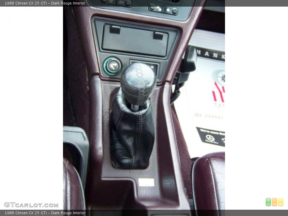 Dark Rouge Interior Transmission for the 1988 Citroen CX 25 GTi #28879366