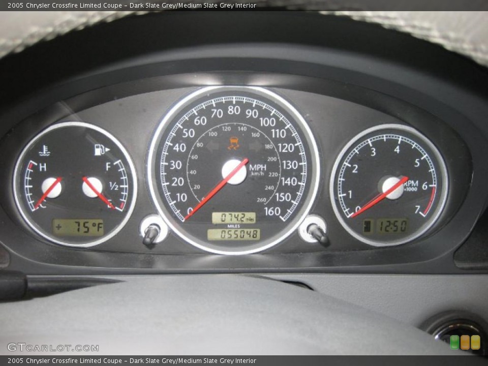 Dark Slate Grey/Medium Slate Grey Interior Gauges for the 2005 Chrysler Crossfire Limited Coupe #28916995