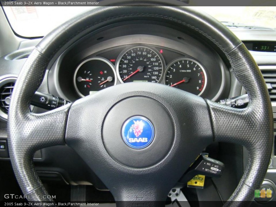 Black/Parchment Interior Steering Wheel for the 2005 Saab 9-2X Aero Wagon #29020375