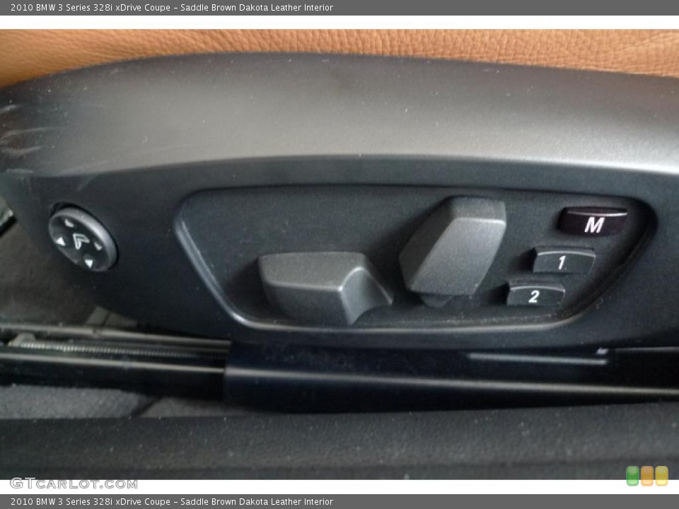 Saddle Brown Dakota Leather Interior Controls for the 2010 BMW 3 Series 328i xDrive Coupe #29189773