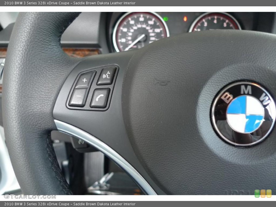 Saddle Brown Dakota Leather Interior Controls for the 2010 BMW 3 Series 328i xDrive Coupe #29189941