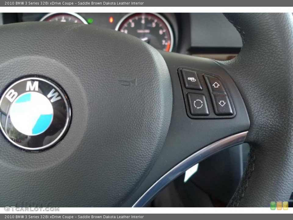 Saddle Brown Dakota Leather Interior Controls for the 2010 BMW 3 Series 328i xDrive Coupe #29189953