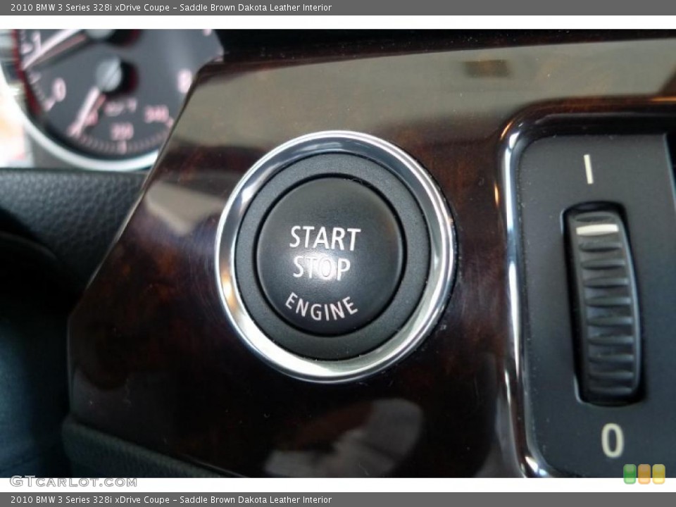 Saddle Brown Dakota Leather Interior Controls for the 2010 BMW 3 Series 328i xDrive Coupe #29190045