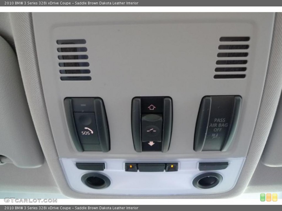 Saddle Brown Dakota Leather Interior Controls for the 2010 BMW 3 Series 328i xDrive Coupe #29190057