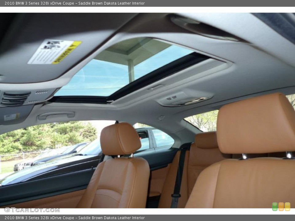 Saddle Brown Dakota Leather Interior Sunroof for the 2010 BMW 3 Series 328i xDrive Coupe #29190089