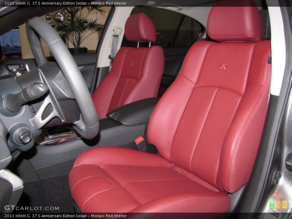 Monaco Red Interior Photo for the 2010 Infiniti G  37 S Anniversary Edition Sedan #29244852