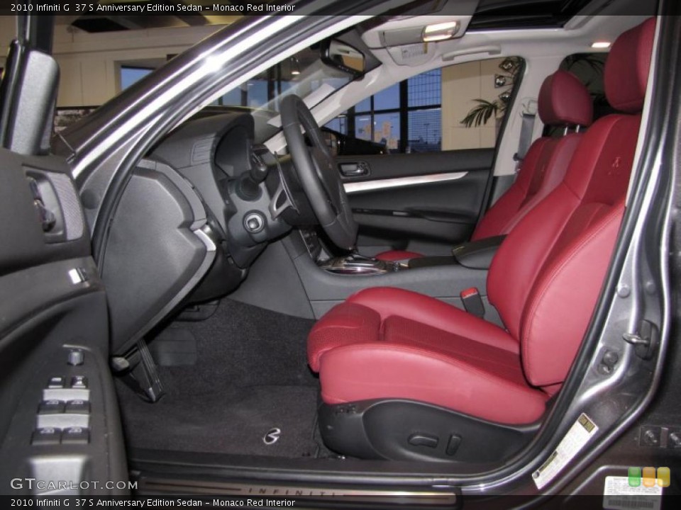 Monaco Red Interior Photo for the 2010 Infiniti G  37 S Anniversary Edition Sedan #29244884