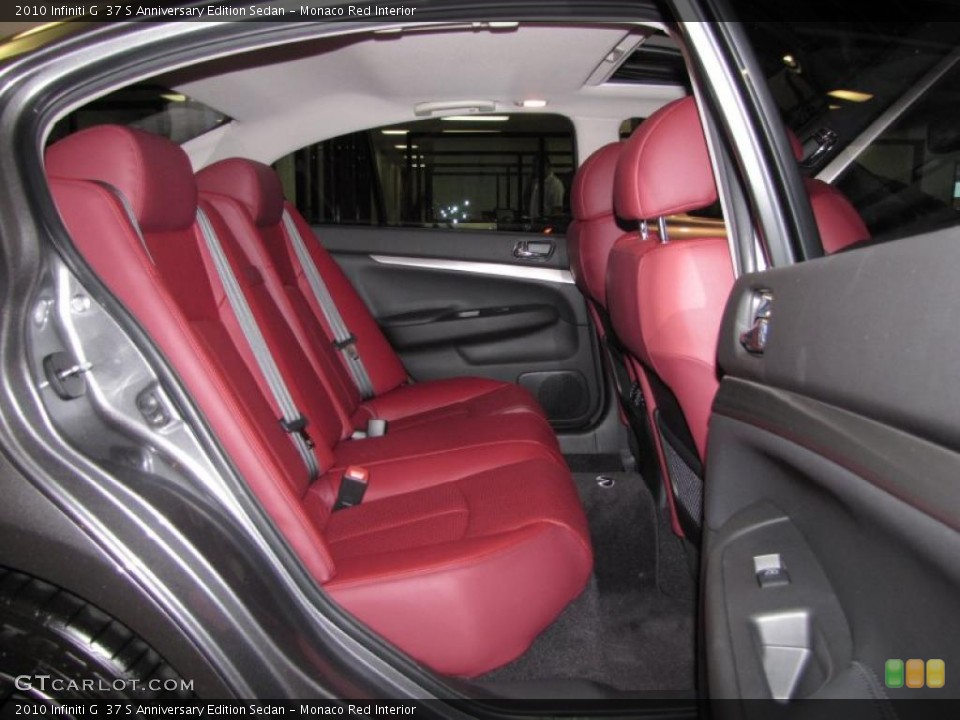 Monaco Red Interior Photo for the 2010 Infiniti G  37 S Anniversary Edition Sedan #29244940
