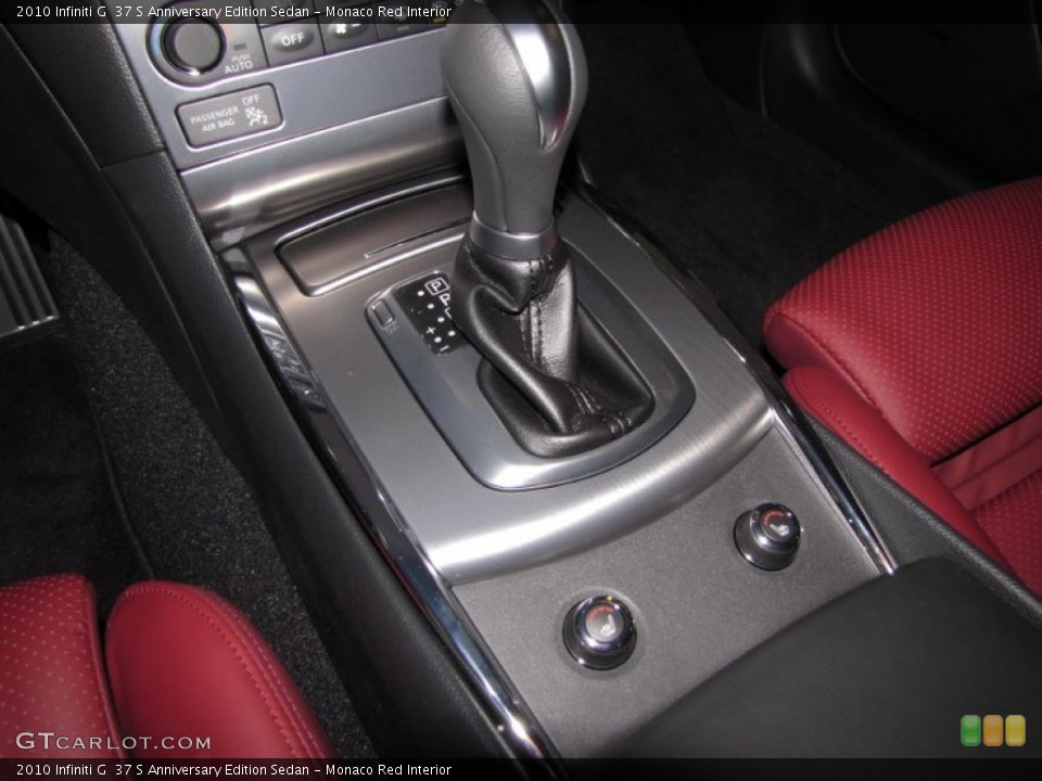 Monaco Red Interior Transmission for the 2010 Infiniti G  37 S Anniversary Edition Sedan #29245124