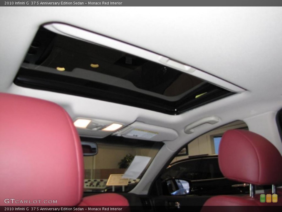 Monaco Red Interior Sunroof for the 2010 Infiniti G  37 S Anniversary Edition Sedan #29245148