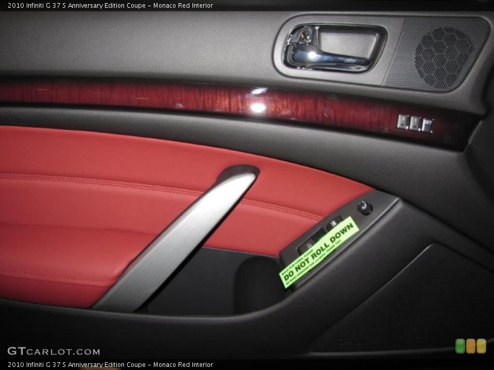 Monaco Red Interior Door Panel for the 2010 Infiniti G 37 S Anniversary Edition Coupe #29245364