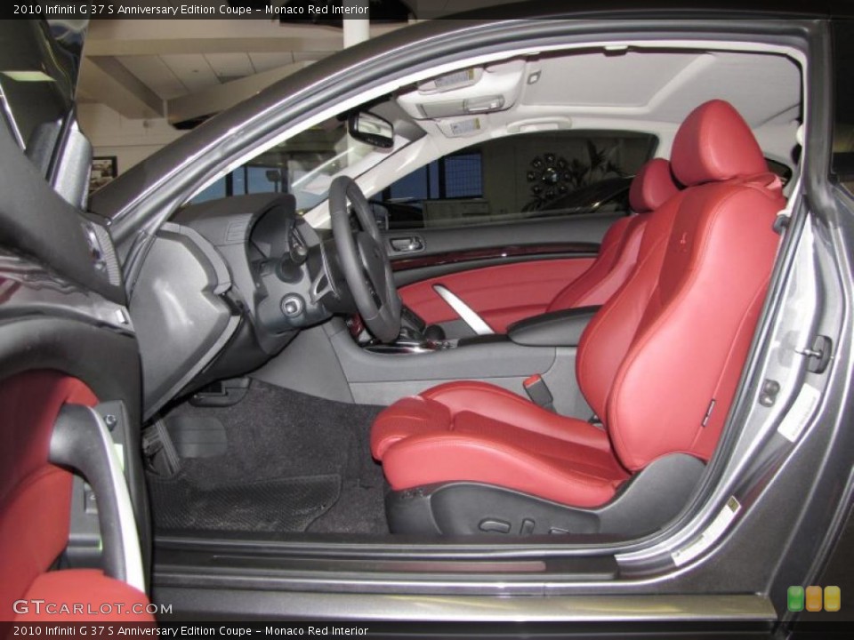 Monaco Red Interior Photo for the 2010 Infiniti G 37 S Anniversary Edition Coupe #29245392