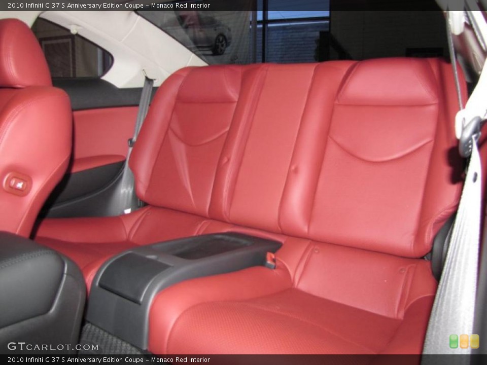 Monaco Red Interior Photo for the 2010 Infiniti G 37 S Anniversary Edition Coupe #29245416