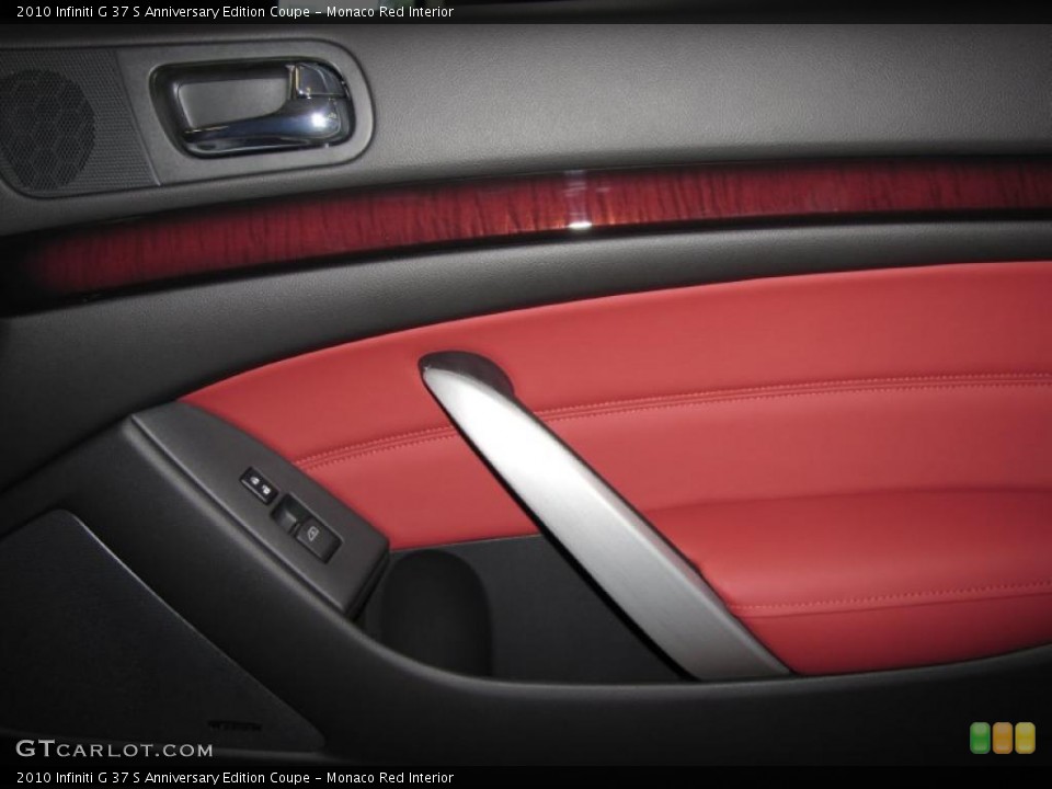 Monaco Red Interior Door Panel for the 2010 Infiniti G 37 S Anniversary Edition Coupe #29245436