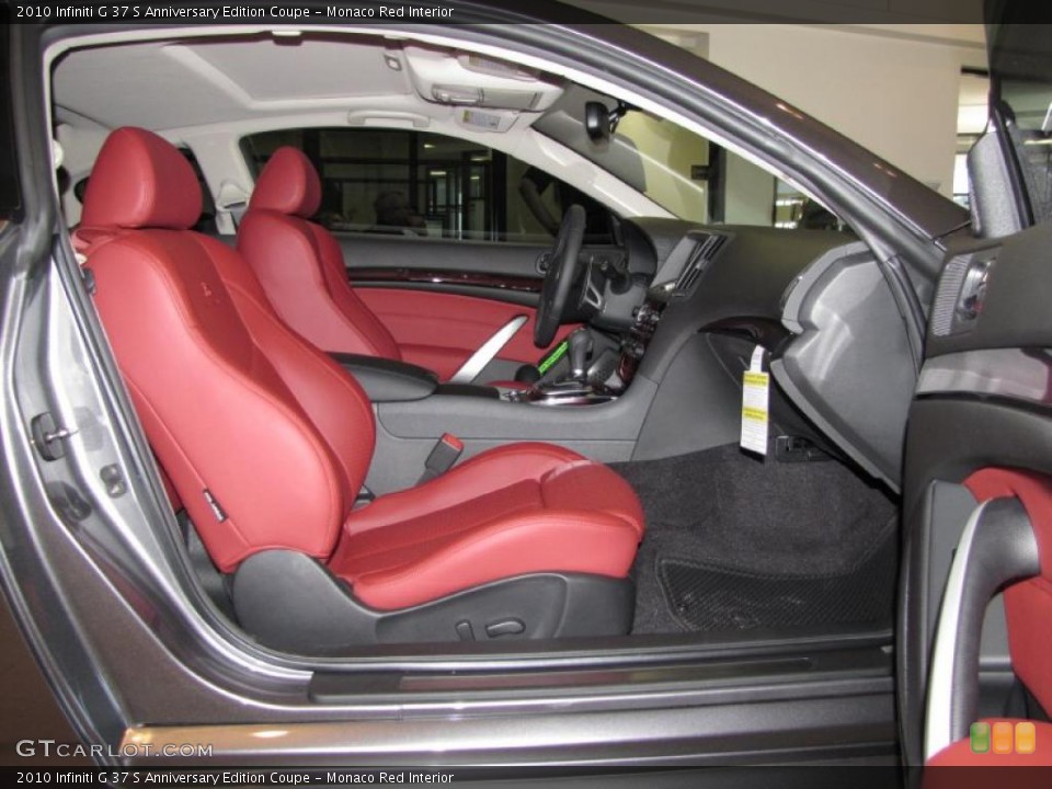 Monaco Red Interior Photo for the 2010 Infiniti G 37 S Anniversary Edition Coupe #29245452
