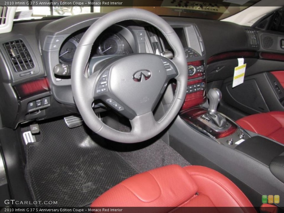 Monaco Red Interior Dashboard for the 2010 Infiniti G 37 S Anniversary Edition Coupe #29245488