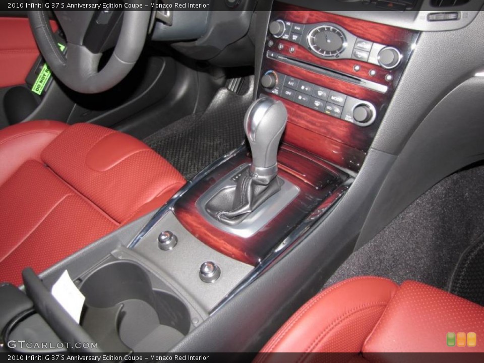 Monaco Red Interior Transmission for the 2010 Infiniti G 37 S Anniversary Edition Coupe #29245580