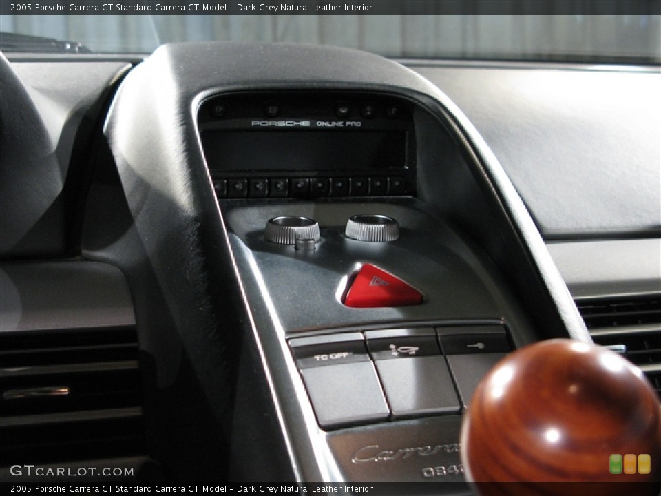 Dark Grey Natural Leather Interior Controls for the 2005 Porsche Carrera GT  #292482