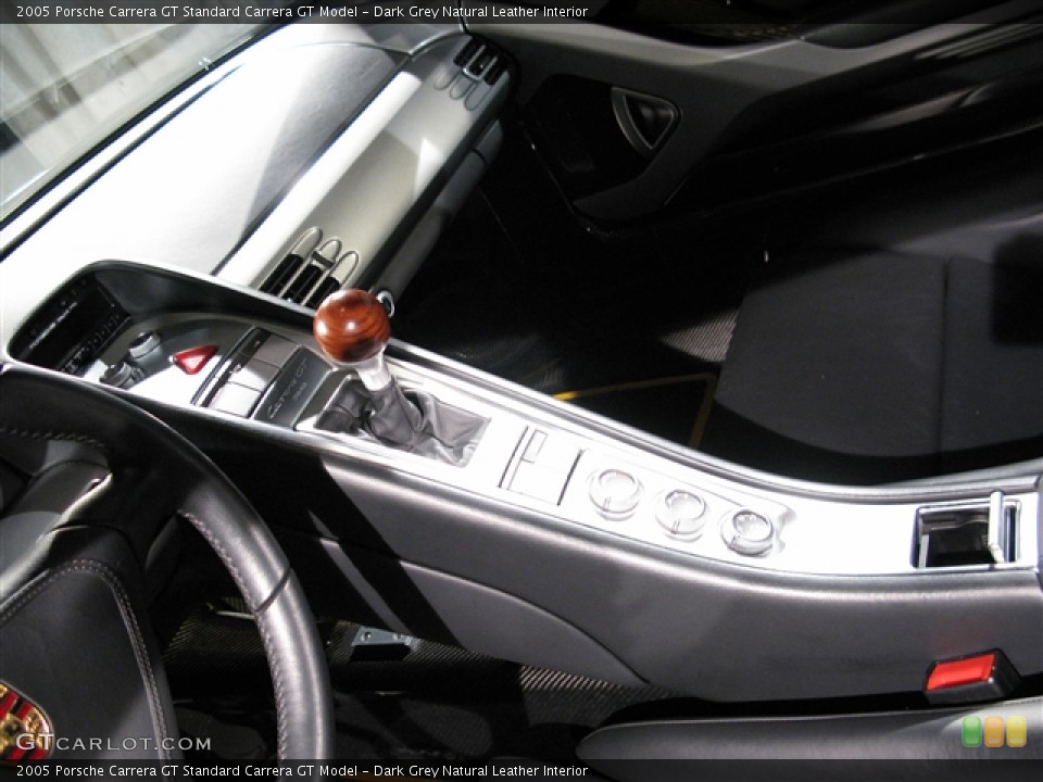 Dark Grey Natural Leather Interior Controls for the 2005 Porsche Carrera GT  #292496