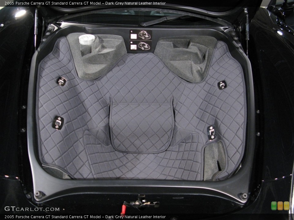 Dark Grey Natural Leather Interior Trunk for the 2005 Porsche Carrera GT  #292531
