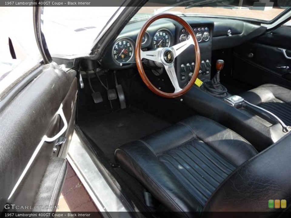 Black Interior Photo for the 1967 Lamborghini 400GT Coupe #29267352