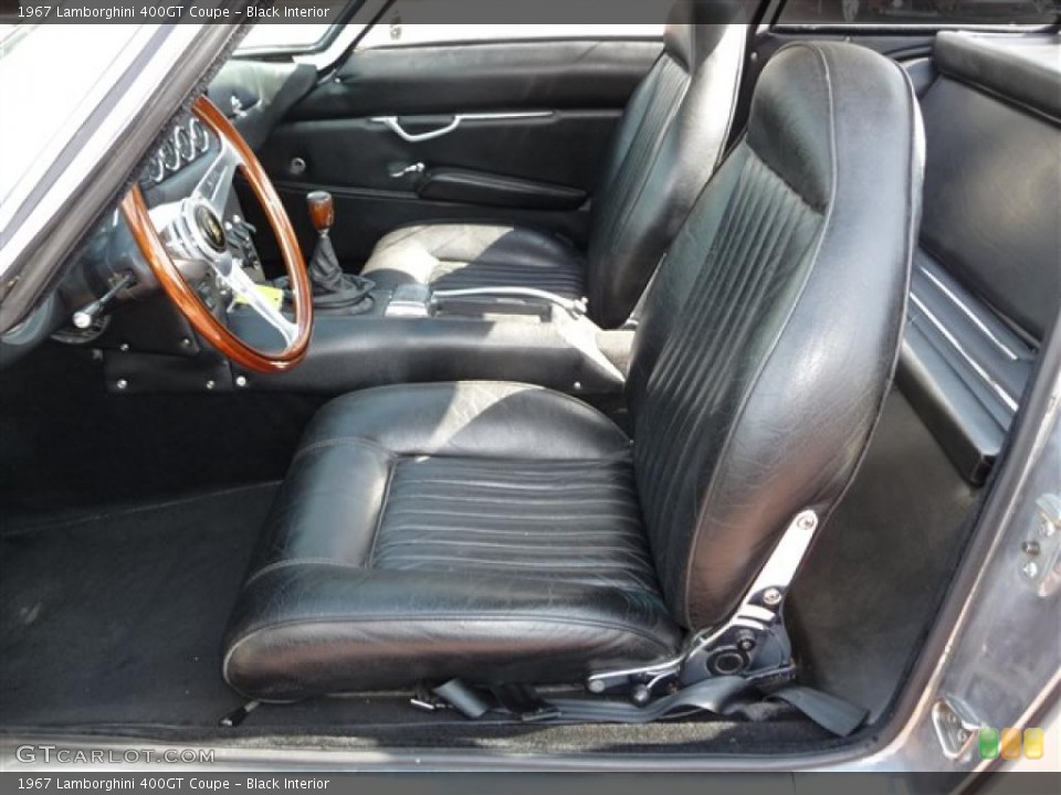 Black Interior Photo for the 1967 Lamborghini 400GT Coupe #29267372