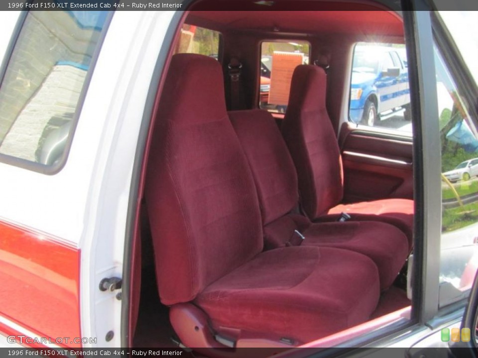 Ruby Red Interior Front Seat for the 1996 Ford F150 XLT Extended Cab 4x4 #29376744