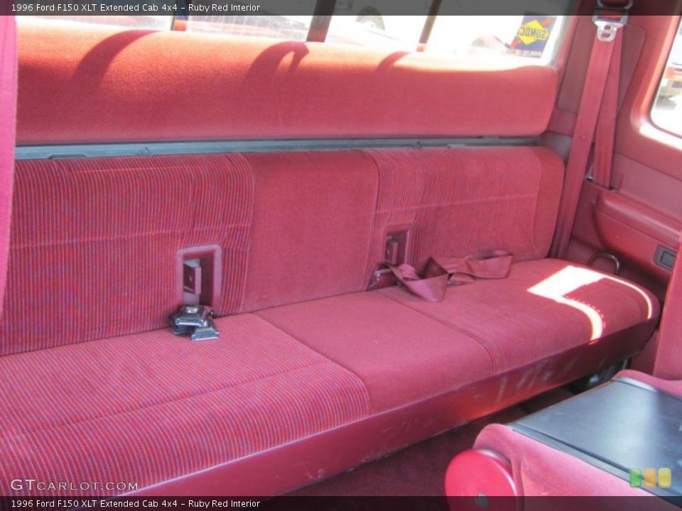 Red Interior Rear Seat For The 1996 Ford F150 Xlt Extended
