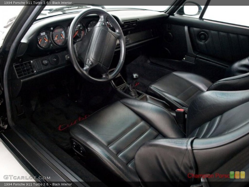 Black 1994 Porsche 911 Interiors