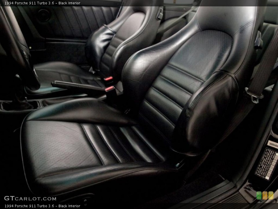 Black Interior Front Seat for the 1994 Porsche 911 Turbo 3.6 #29851574