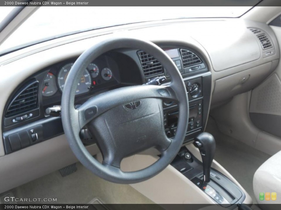 Beige 2000 Daewoo Nubira Interiors