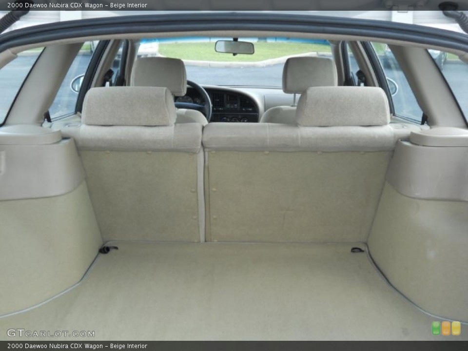 Beige Interior Trunk for the 2000 Daewoo Nubira CDX Wagon #29902194
