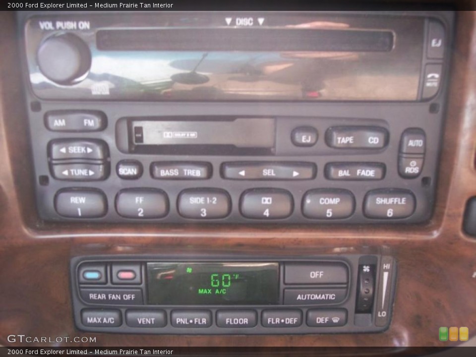 Medium Prairie Tan Interior Audio System for the 2000 Ford Explorer Limited #29945800