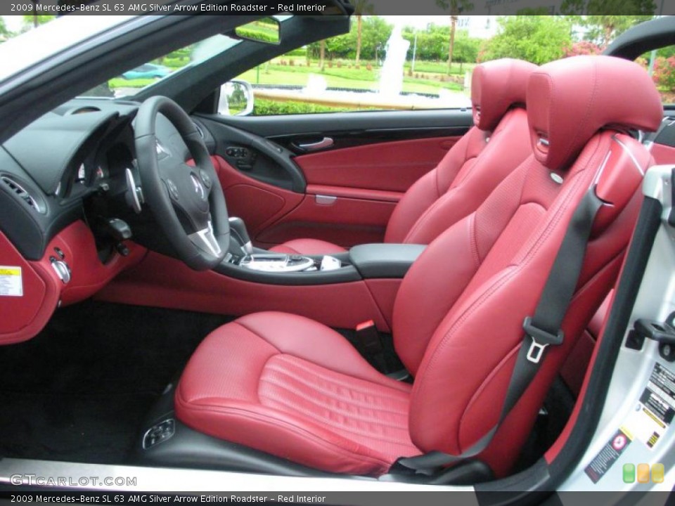 Red Interior Front Seat for the 2009 Mercedes-Benz SL 63 AMG Silver Arrow Edition Roadster #30053531