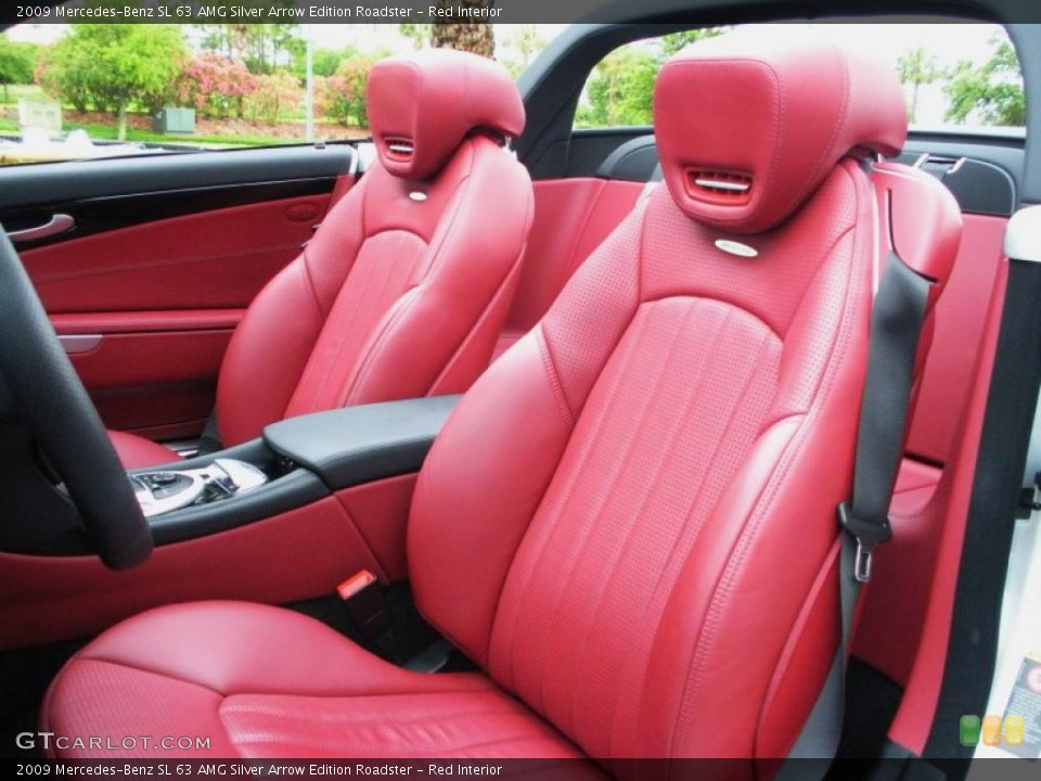 Red Interior Photo for the 2009 Mercedes-Benz SL 63 AMG Silver Arrow Edition Roadster #30053550