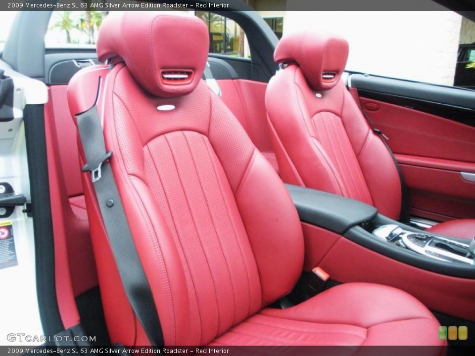 Red Interior Photo for the 2009 Mercedes-Benz SL 63 AMG Silver Arrow Edition Roadster #30053634